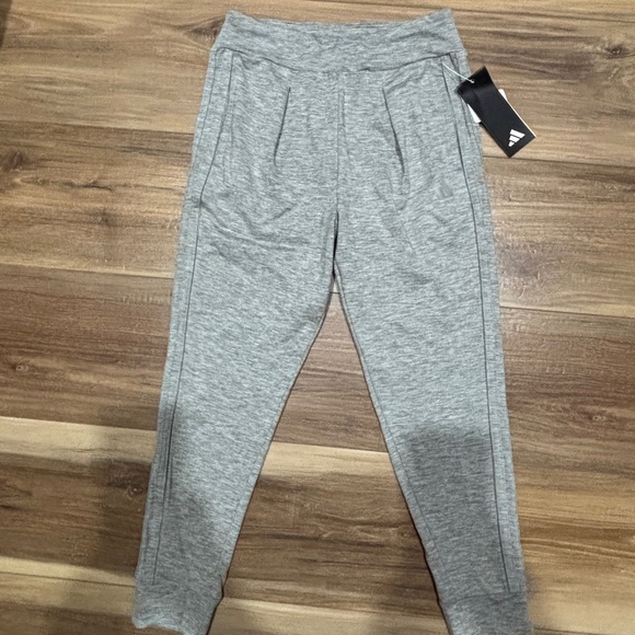 adidas Gray Kids Sweatpants - Picture 1 of 7